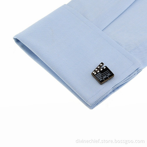 Make Custom Logo Men Cufflinks High Quality Enamel Copper Cufflinks